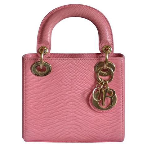 pale pink mini lady dior|mini lady dior lizard bag.